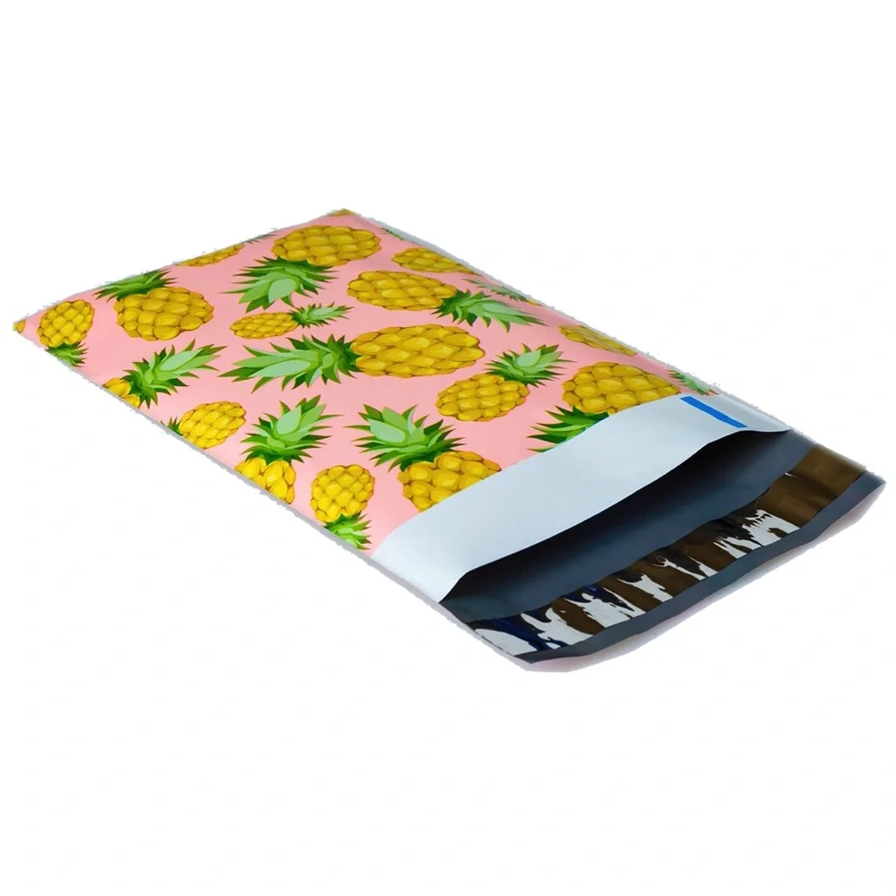 Pink Pineapple Print Polymailers, 6x9, Pack of 25!